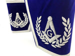 Blue Lodge Master Mason Apron Hand Embroidery Apron Gauntlet and Collar Set - Zest4Canada 