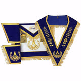 Blue Lodge Master Mason Apron Hand Embroidery Apron Gauntlet and Collar Set - Zest4Canada 