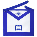 Chaplain Blue Lodge Officer Apron - Machine Embroidery