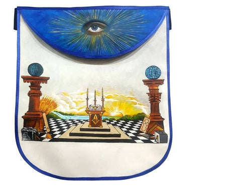 Custom Hand-Painted Scottish Rite Masonic Apron - Zest4Canada 