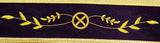 MASONIC MASTER MASON HAND EMBROIDERED PURPLE G GOLDEN BULLION & FRINGE APRON - Zest4Canada 