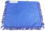 Masonic Hand Embroidered Blue Lodge Past Master Apron With Gold Bullion & Blue Fringe - Zest4Canada 