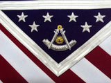 Hand Embroidered U.S Past Master Masonic Apron - Zest4Canada 