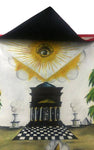 Hand Painted Masonic Lambskin Apron - Zest4Canada 