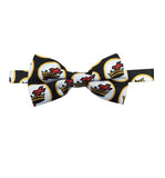 High Quality 100% Silk Masonic Knight Templar Bow Tie Black & White - Zest4Canada 