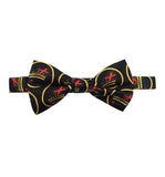 High Quality 100% Silk Masonic Knight Templar Bow Tie Black & Yellow - Zest4Canada 