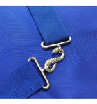 Junior Warden Blue Lodge Officer Apron - Royal Blue Wreath Embroidery