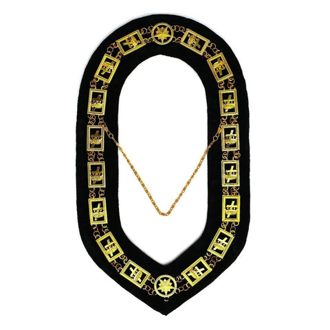 Knights Templar Chain Collar Gold