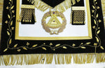 MASONIC DEPUTY GRAND MASTER APRON, CHAIN COLLAR & CUFF'S PURPLE VELVET - Zest4Canada 