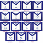 Masonic Blue Lodge Officers Aprons- Set of 15 Aprons - Zest4Canada 