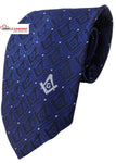 Necktie Masonic Polkodot Blue Master Mason Square Compass Necktie Freemason Fraternity