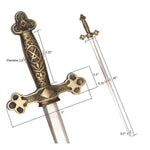 Masonic Ceremonial Sword Square Compass Cross Swords + Free Case - Zest4Canada 