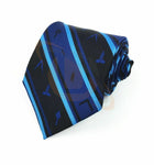 Masonic Regalia Freemason Striped Tie with self print Masonic Symbols - Zest4Canada 