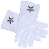 Masonic Order of Eastern Star Cotton Gloves 1