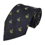 Masonic Regalia Craft Masons Silk Tie Embroided Square Compass & G Lodge Gift - Zest4Canada 