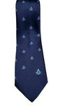 Masonic Regalia Craft Masons Silk Tie Embroidered Square Compass & G Blue - Zest4Canada 