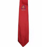 Masonic Regalia Red Tie with lodge logo - Zest4Canada 