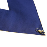 Master Mason Blue Lodge Collar - Dark Blue Velvet With Gold Braid Borders