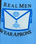 Masonic RealMan Wears Apron Necktie