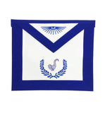 Senior Steward Blue Lodge Officer Apron - Royal Blue With Wreath