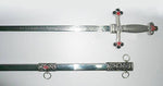 Square Compass Officer Red Star Masonic Sword 39.5" - Zest4Canada 