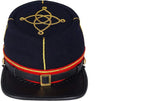 Civil War Union Artillery 1st 2nd lieutenant Leather Peak Kepi, Red band 1 row