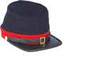 US Civil War Artillery Union Leather Peak Kepi