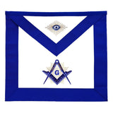 Blue Lodge Master Mason Apron hand Embroidery silk thread