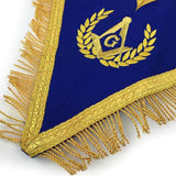 Blue Lodge Master Mason Set Gold with Fringe (Apron, Collar and Cuffs)-4