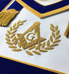 Blue Lodge Master Mason Regalia Set Gold – Hand Embroidered 3