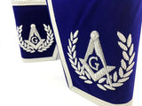 Blue Lodge Master Mason Regalia Set Silver – Hand Embroidered - 2plus2