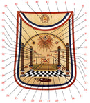 Bro. George Washington Custom Masonic Apron  1