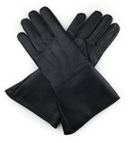 Masonic Black Leather Gauntlets 1