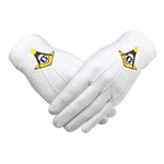 Masonic Machine Embroidered Gloves