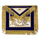 Master Mason Velvet Apron Blue – Hand Embroidered