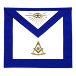 Past Master Emblem Apron Gold – Hand Embroidered