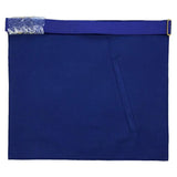 Master Mason Leather Apron Royal Blue – Hand Embroidered 4