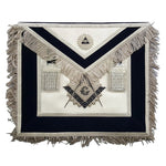 Master Mason Velvet Apron Navy Blue – Hand Embroidered