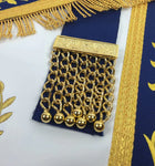 Blue Lodge Past Master Apron Blue Gold – Machine Embroidered -10CODE