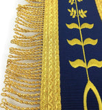 Blue Lodge Past Master Apron Blue Gold – Machine Embroidered -10CODE