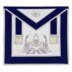 Past Master Apron With Emblem Blue – Hand Embroidered-10CODE