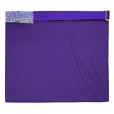 Past Master Apron With Emblem Purple – Hand Embroidered 2