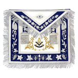 Past Master Grand Lodge Apron Royal Blue – Hand Embroidered