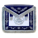 Past Master Grand Lodge Apron Silver – Hand Embroidered