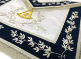 Past Master Lambskin Apron Navy Blue – Hand Embroidered 2