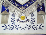 Past Master Lambskin Apron Royal Blue – Hand Embroidered 1