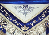 Past Master Lambskin Apron Royal Blue – Hand Embroidered 2