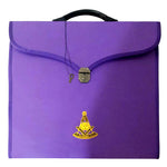 Past Master Leather Apron Case Purple