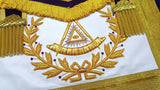 Past Master Leather Apron Gold Emblem – Hand Embroidered 3