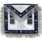 Past Master Lodge Apron Silver – Hand Embroidered